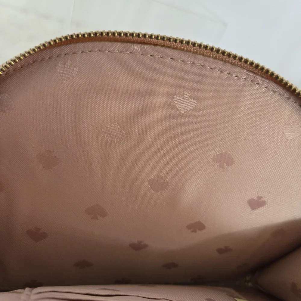 Kate Spade Light Pink Pebbled Leather Jackson Street Half Moon Women's Wristlet